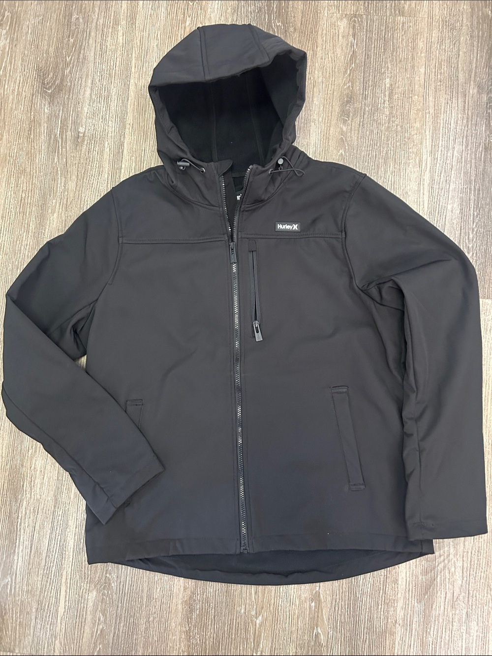 🔥Hurley Black Hooded Softshell Jacket